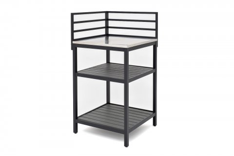 Модуль уличной кухни из алюминия БЕЙС (угловой открытый)